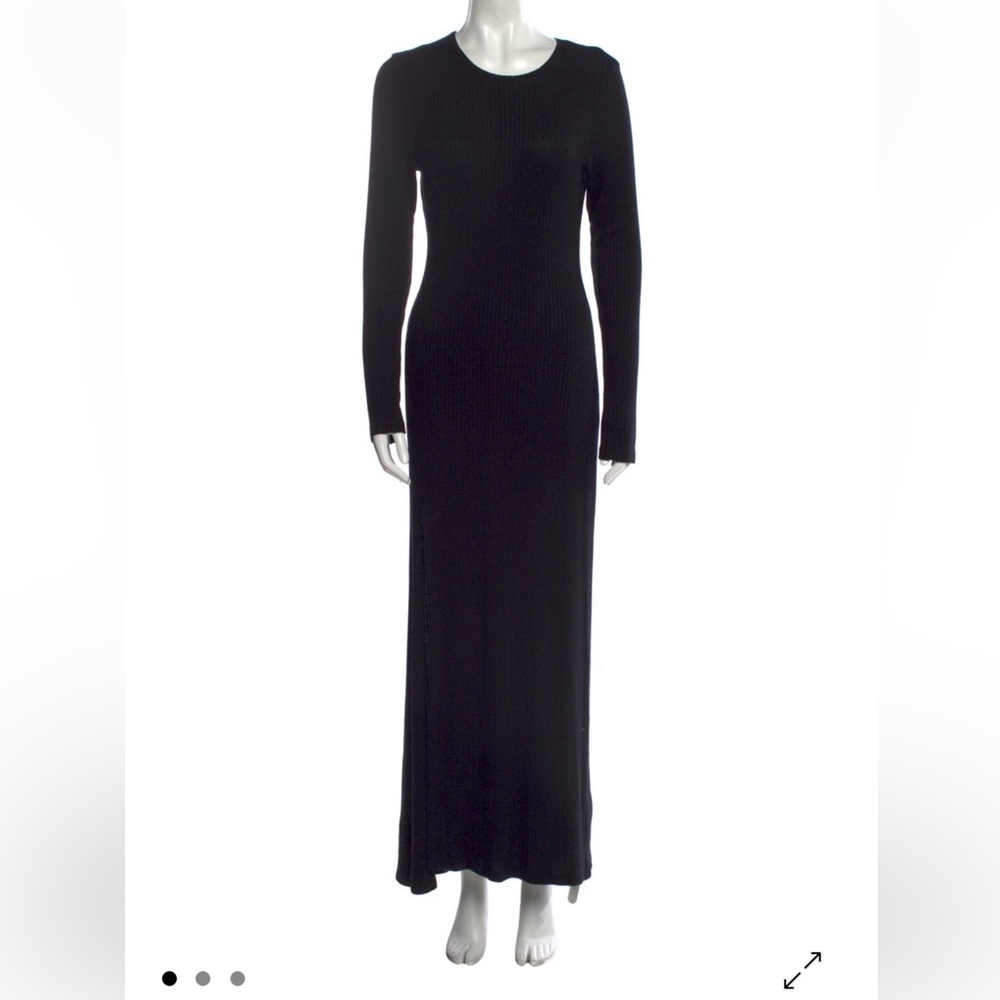 Reformation Black Sweater Dress